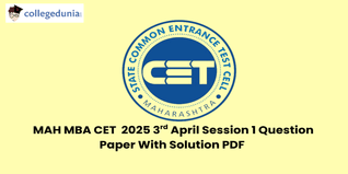 MAH MBA CET 2025 April 3 Session 1 Question Paper- Download Solution PDF With Answer Key